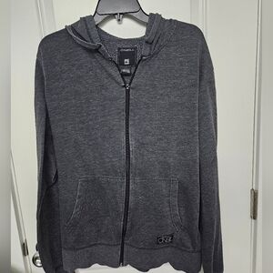 O’Neill Hoodie Sweatshirt Men’s Gray Full Zip Size Large L